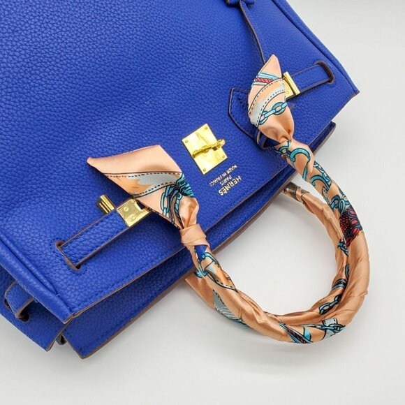 Peach Skinny Scarf | Hand Bag, Neck Scarf (2 pieces) - Color Set #10 / Brand NEW - Picture 2 of 12